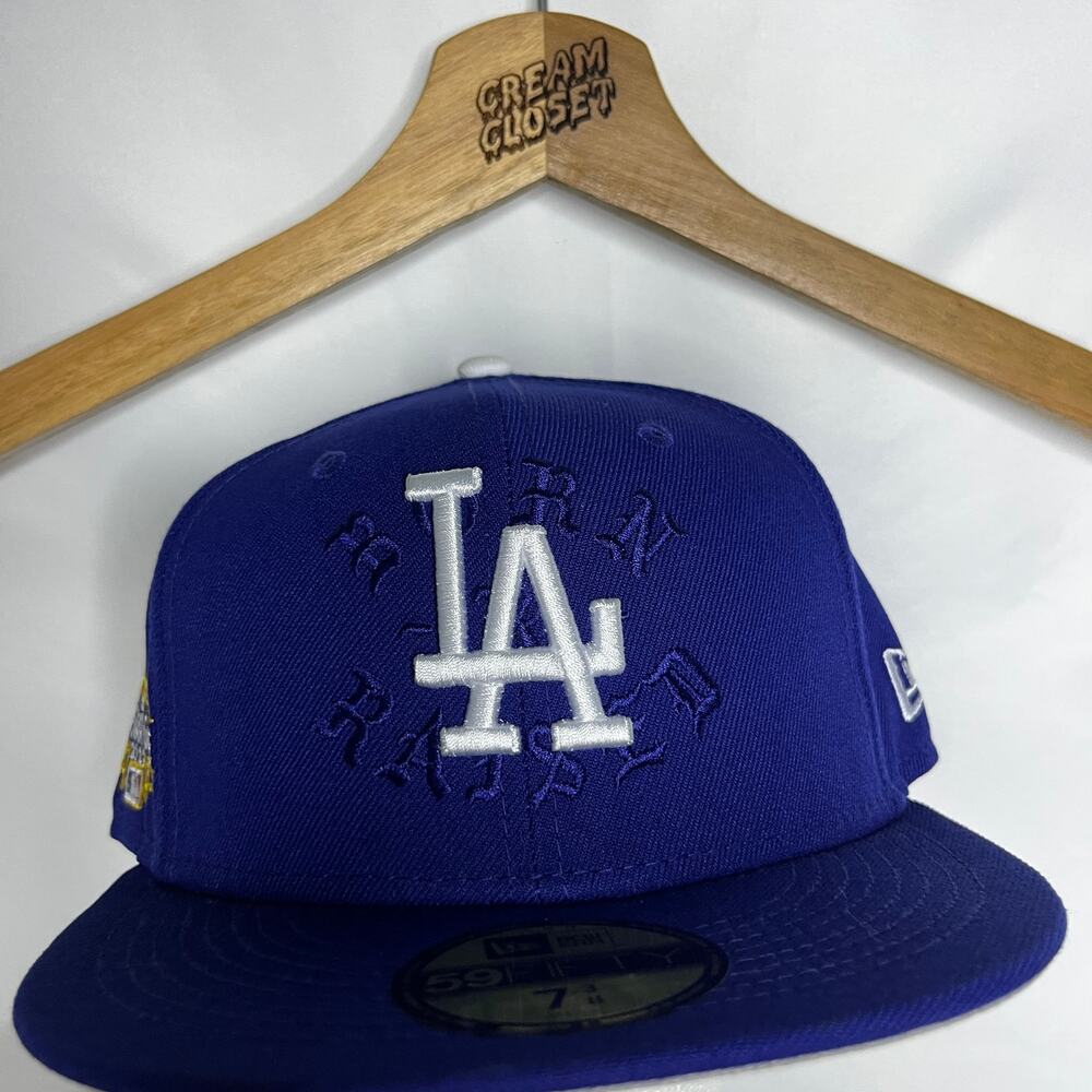 Born X Raised LA Dodgers New Era All Star Game 2022 Fitted Cap Hat Size 7 3/8